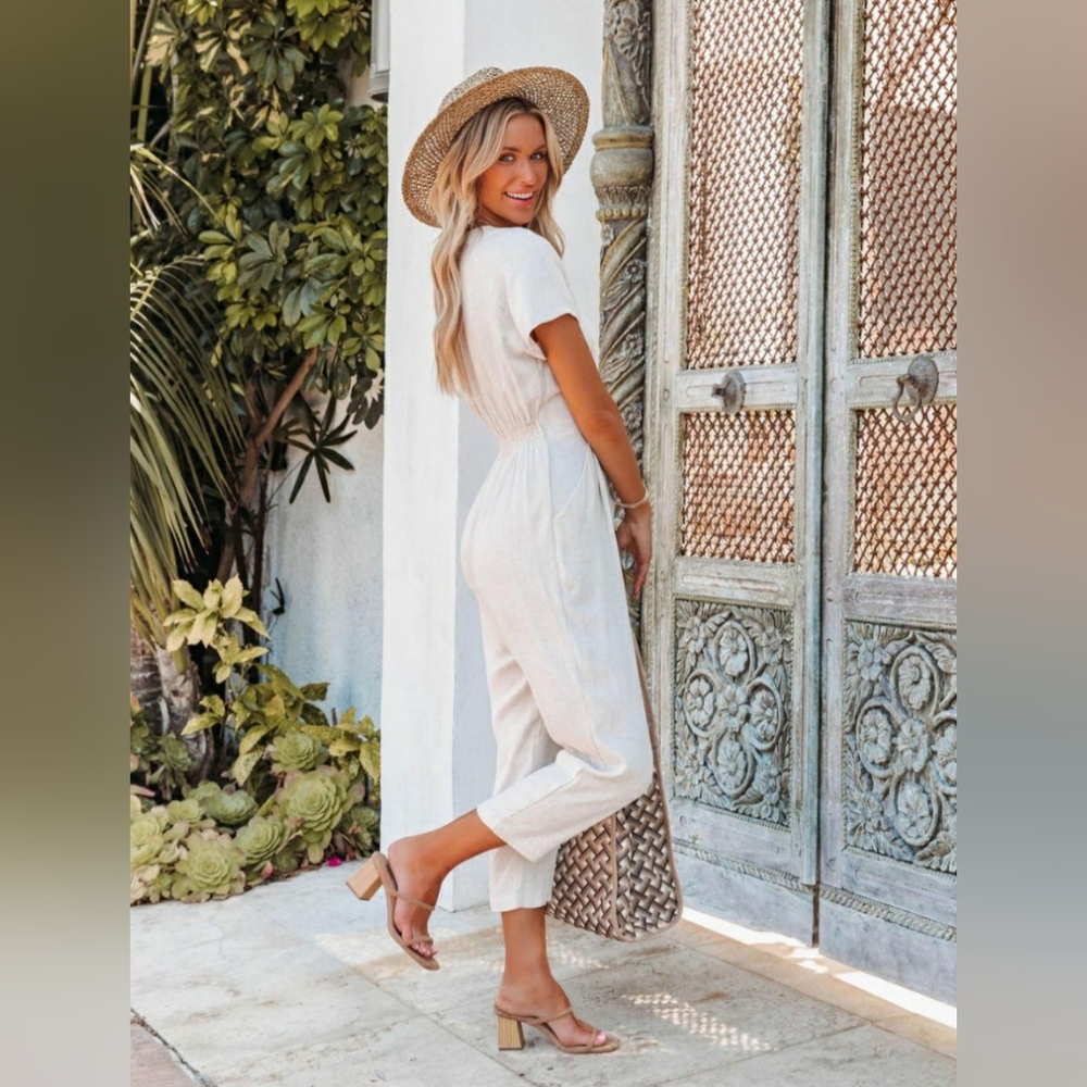Vici Cream Jumpsuit - Picture 4 of 11